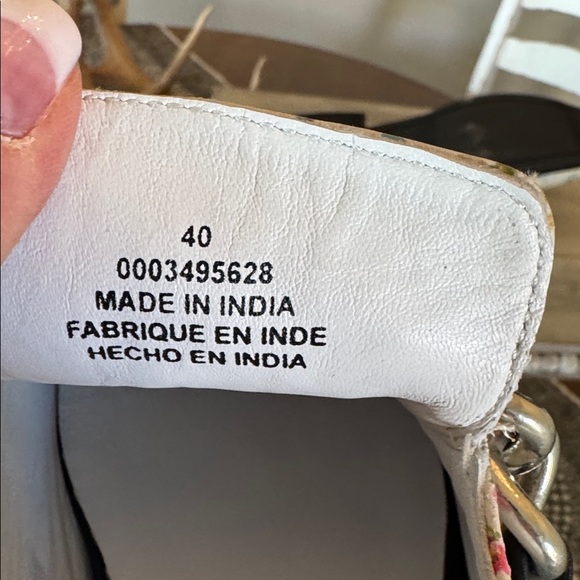 Free People new Floral Vida Chain Mules - Ivory and Multicolor - Picture 8 of 8